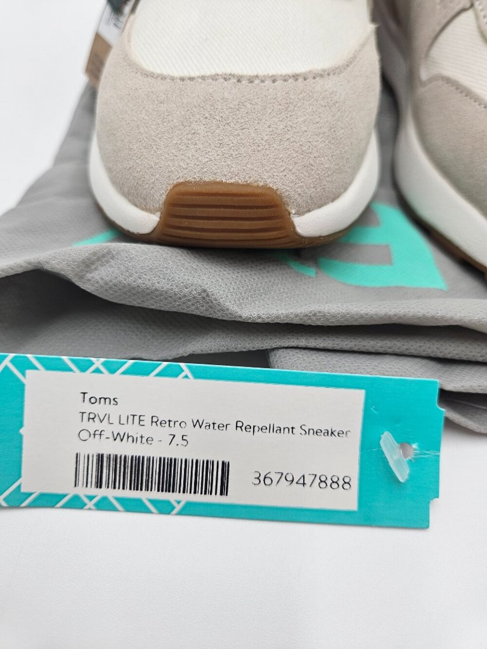 NWT TOMS Women’s TRVL LITE Retro Runner | Natural Egret Suede | Size 7.5 - Picture 11 of 12